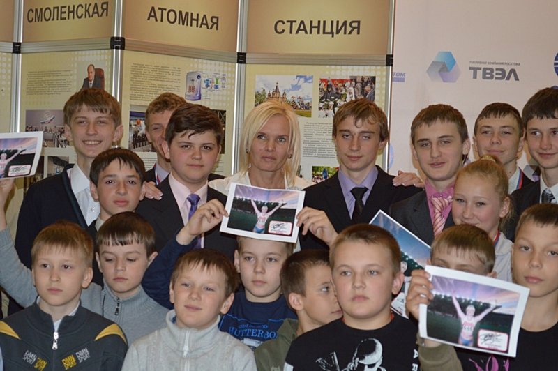 Фото к Олимпийская чемпионка Ольга Кузенкова рассказала юным спортсменам, чего стоит Олимпийская медаль