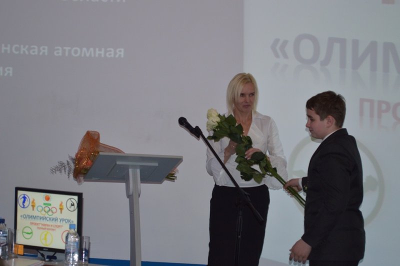 Фото к Олимпийская чемпионка Ольга Кузенкова рассказала юным спортсменам, чего стоит Олимпийская медаль